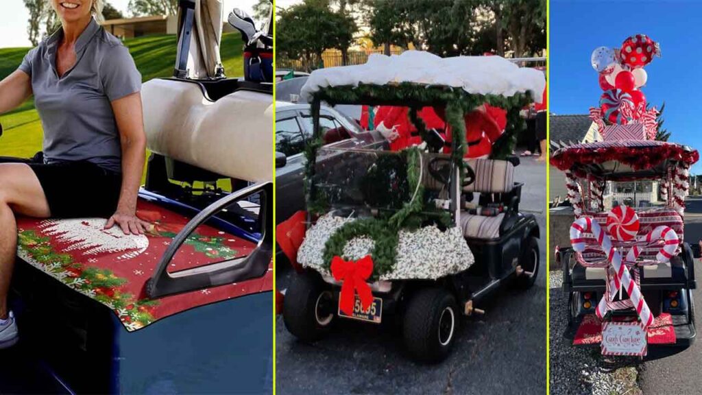 Christmas Golf Cart Decorations