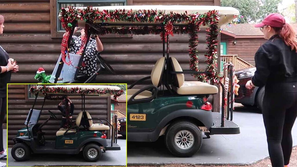 Christmas Golf Cart Decorations